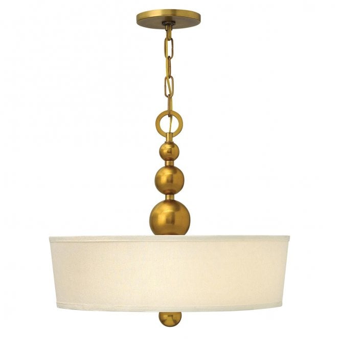 Hinkley HK-ZELDA-P-B-VS Zelda 3 Light Pendant in a Vintage Brass Finish