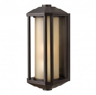 QN-CASTELLE-M-BZ Castelle Outdoor IP44 1 Light Medium Wall Lantern in a Bronze Finish