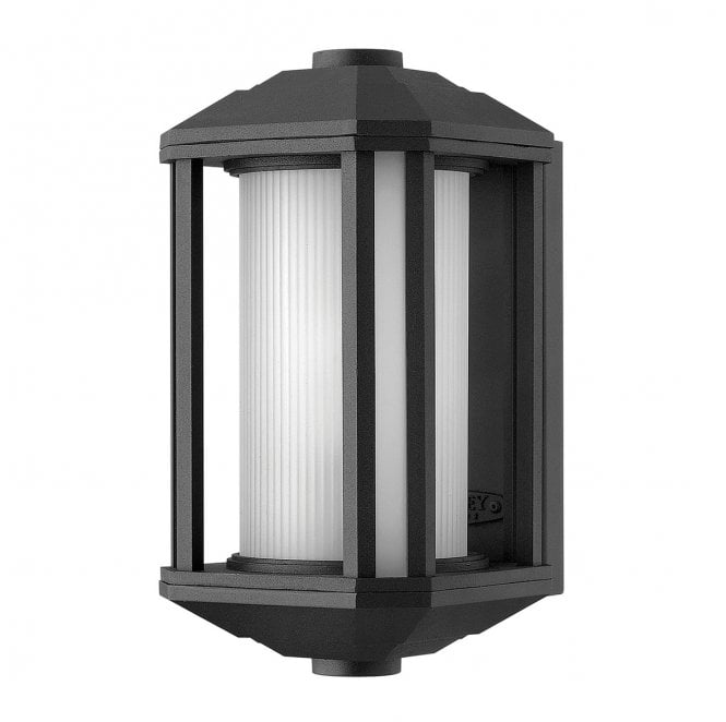 Hinkley QN-CASTELLE-S-BLK Castelle Outdoor IP44 1 Light Small Wall Lantern in a Black Finish