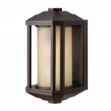 QN-CASTELLE-S-BZ Castelle Outdoor IP44 1 Light Small Wall Lantern in a Bronze Finish