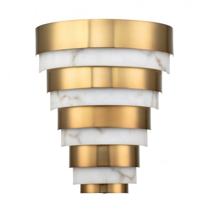 Hinkley QN-ECHELON-W Echelon LED Wall Light in a Heritage Brass Finish