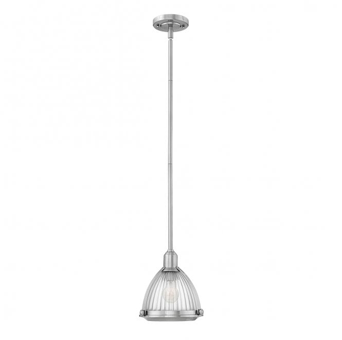Hinkley QN-ELROY-BN Elroy 1 Light Pendant in a Brushed Nickel Finish