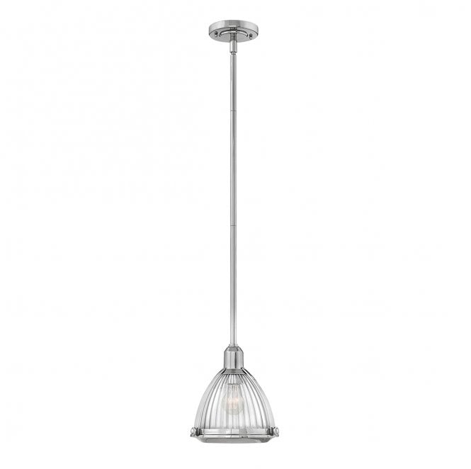 Hinkley QN-ELROY-PN Elroy 1 Light Pendant in a Polished Nickel Finish