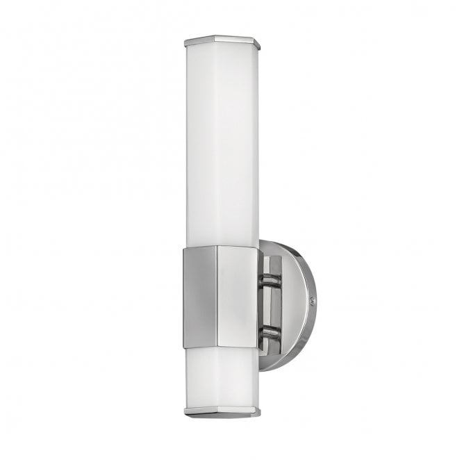 Hinkley QN-FACET-LED1-PC-BATH Facet IP44 Single LED Wall Light in a Polished Chrome Finish