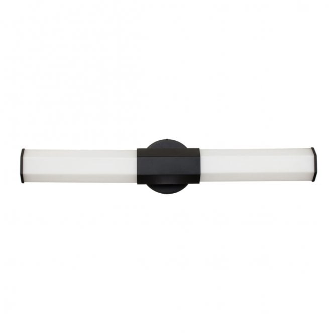 Hinkley QN-FACET-LED2-BK-BATH Facet IP44 Dual LED Wall Light in a Matt Black Finish