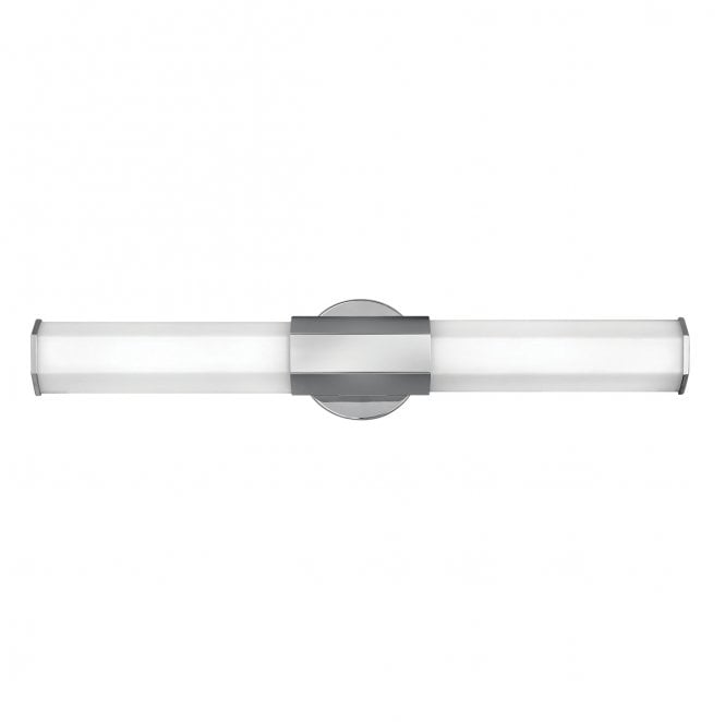 Hinkley QN-FACET-LED2-PC-BATH Facet IP44 Dual LED Wall Light in a Polished Chrome Finish