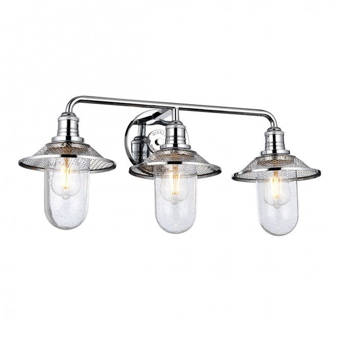 Hinkley QN-RIGBY3-BATH-PC Rigby IP44 3 Light Wall Light in a Polished Chrome Finish
