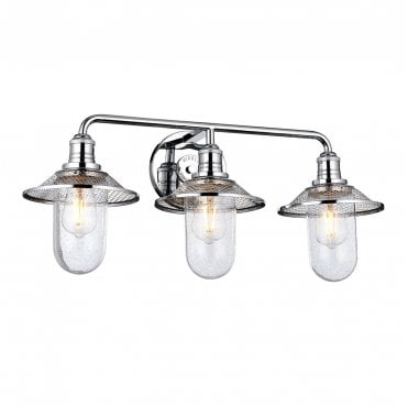QN-RIGBY3-BATH-PC Rigby IP44 3 Light Wall Light in a Polished Chrome Finish