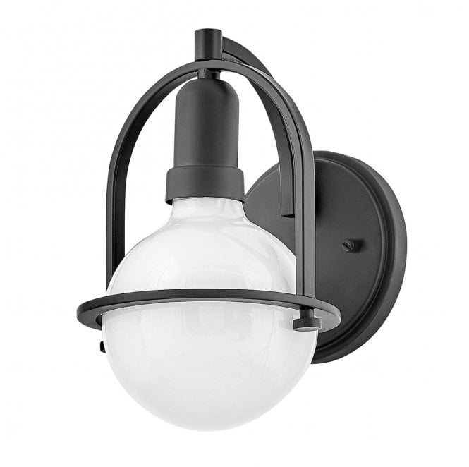 Hinkley QN-SOMERSET1-BK Somerset 1 Light Wall Light in a Black Finish