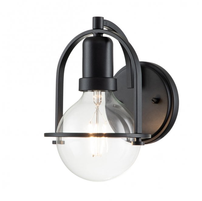 Hinkley QN-SOMERSET1-C-BK Somerset 1 Light Wall Light in a Black Finish