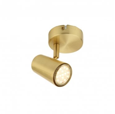 INL-31775-SBRS Harvey 1 Light Ceiling Spotlight in a Satin Brass Finish