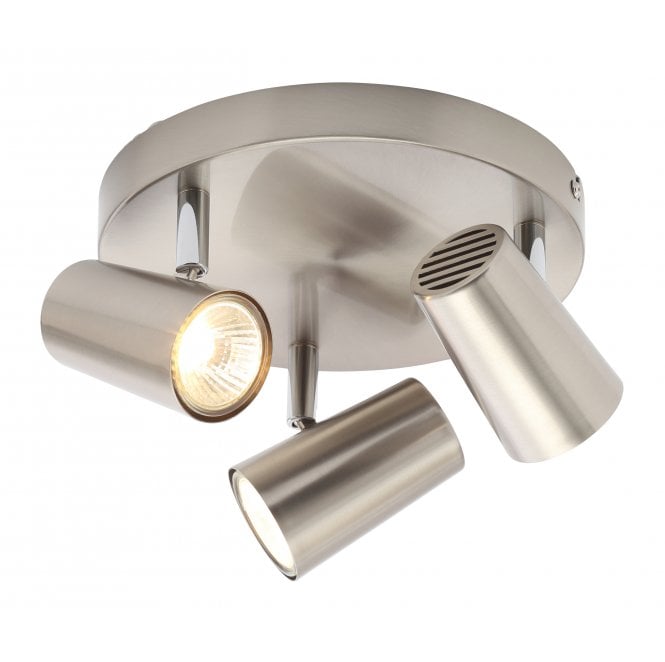 Inlight INL-31776-SNIC Harvey 3 Light Ceiling Spotlight in a Satin Nickel Finish
