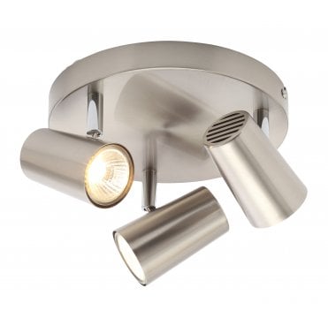 INL-31776-SNIC Harvey 3 Light Ceiling Spotlight in a Satin Nickel Finish