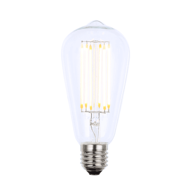 Inlight INL-ST64-LED-ES-CLR ST64 6w ES LED 2700k (Warm White) Dimmable Vintage Clear Filament Lamp