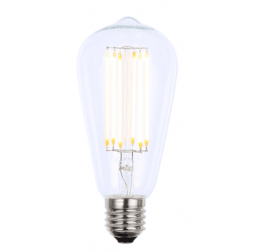 INL-ST64-LED-ES-CLR ST64 6w ES LED 2700k (Warm White) Dimmable Vintage Clear Filament Lamp