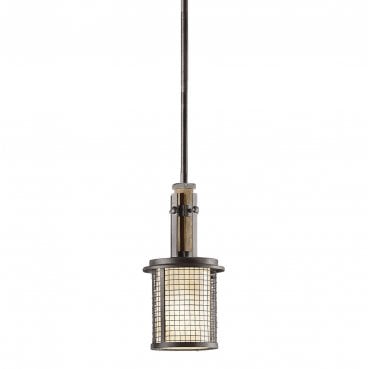 KL-AHRENDALE-MP Ahrendale 1 Light Mini Pendant in an Anvil Iron Finish