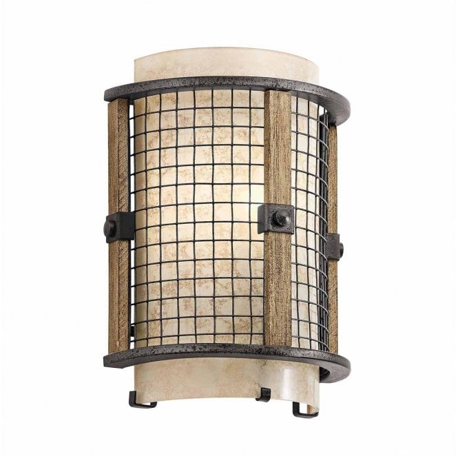 Kichler KL-AHRENDALE1 Ahrendale 1 Light Wall Light in an Anvil Iron Finish
