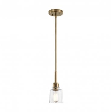 KL-AIVIAN-P-WBR Aivian 1 Light Pendant in a Weathered Brass Finish