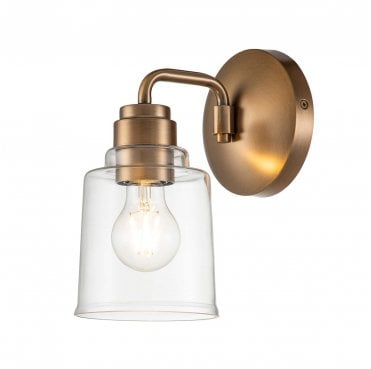 KL-AIVIAN1-WBR Aivian 1 Light Wall Light in a Weathered Brass Finish