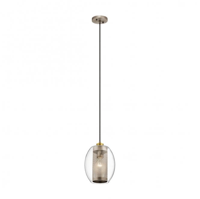 Kichler KL-ASHER-MP-AP Asher 1 Light Mini Pendant in an Antique Pewter Finish