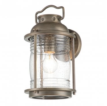 KL-ASHLANDBAY2-M-BU Ashland Bay Outdoor IP44 1 Light Medium Wall Lantern in a Burnished Bronze Finish