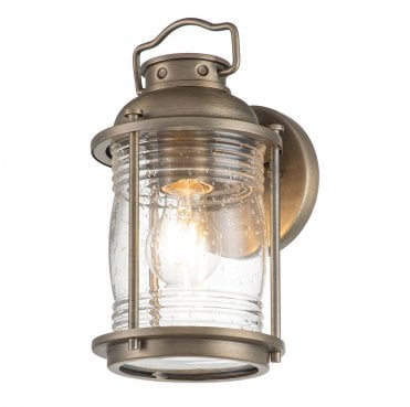 KL-ASHLANDBAY2-S-BU Ashland Bay Outdoor IP44 1 Light Small Wall Lantern in a Burnished Bronze Finish