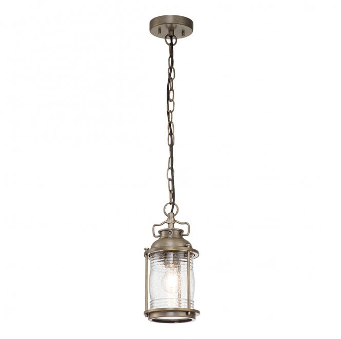 Kichler KL-ASHLANDBAY8-S-BU Ashland Bay Outdoor IP44 1 Light Small Chain Lantern in a Burnished Bronze Finish