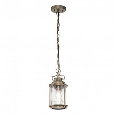 KL-ASHLANDBAY8-S-BU Ashland Bay Outdoor IP44 1 Light Small Chain Lantern in a Burnished Bronze Finish