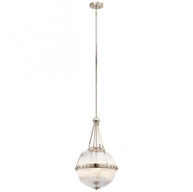 Kichler KL-ASTER-P-PN Aster 3 Light Pendant in a Polished Nickel Finish