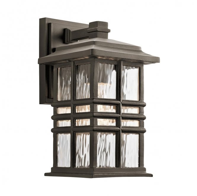 Kichler KL-BEACON-SQUARE-S-OZ Beacon Square Outdoor IP44 1 Light Wall Lantern in an Old Bronze Finish