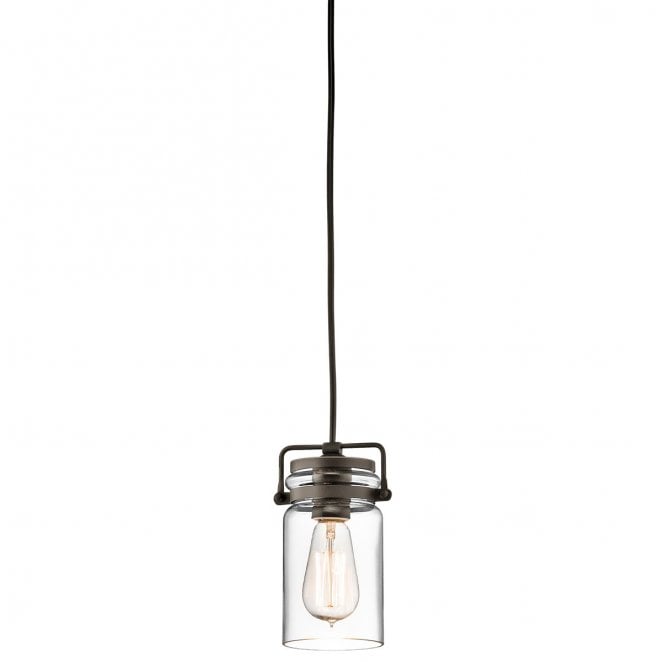 Kichler KL-BRINLEY-MP-OZ Brinley 1 Light Mini Pendant in an Old Bronze Finish