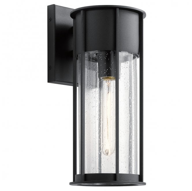 Kichler KL-CAMILLO-M-TBK Camillo Outdoor IP44 1 Light Medium Wall Lantern in a Textured Black Finish