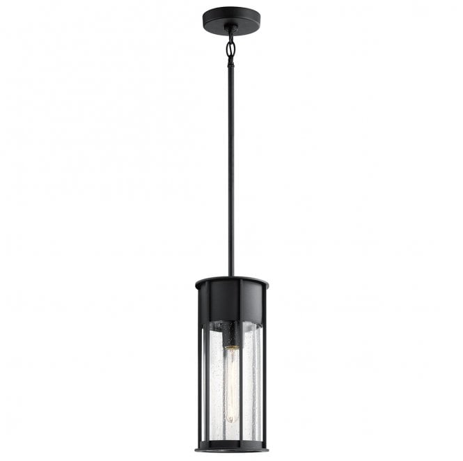 Kichler KL-CAMILLO-P-TBK Camillo Outdoor IP44 1 Light Pendant in a Textured Black Finish