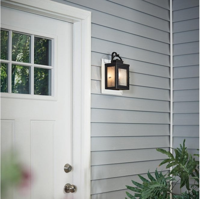 Kichler KL-CARLSON-S-RZ Carlson Outdoor IP44 1 Light Wall Lantern in a Rubbed Bronze Finish
