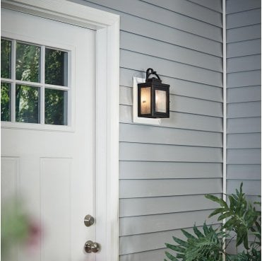 KL-CARLSON-S-RZ Carlson Outdoor IP44 1 Light Wall Lantern in a Rubbed Bronze Finish