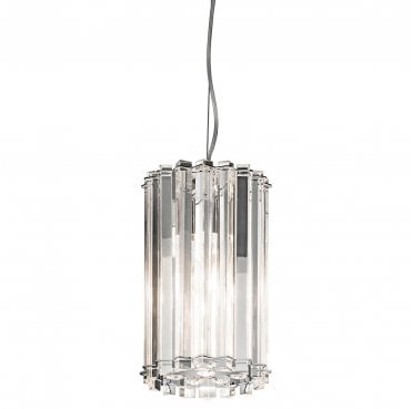 KL-CRYSTAL-SKYE-MP Crystal Skye IP44 2 Light Mini Pendant in a Chrome Finish