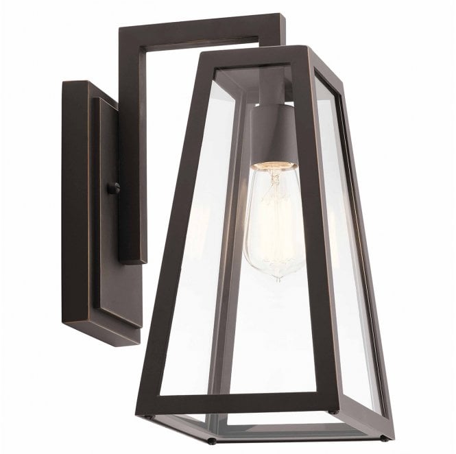 Kichler KL-DELISON-M-RZ Delison Outdoor IP44 1 Light Medium Wall Lantern in a Rubbed Bronze Finish