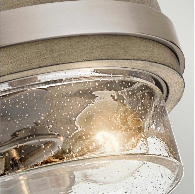 Kichler KL-GRAND-BANK-SF Grand Bank 2 Light Semi Flush Light in a Distressed Antique Grey Finish