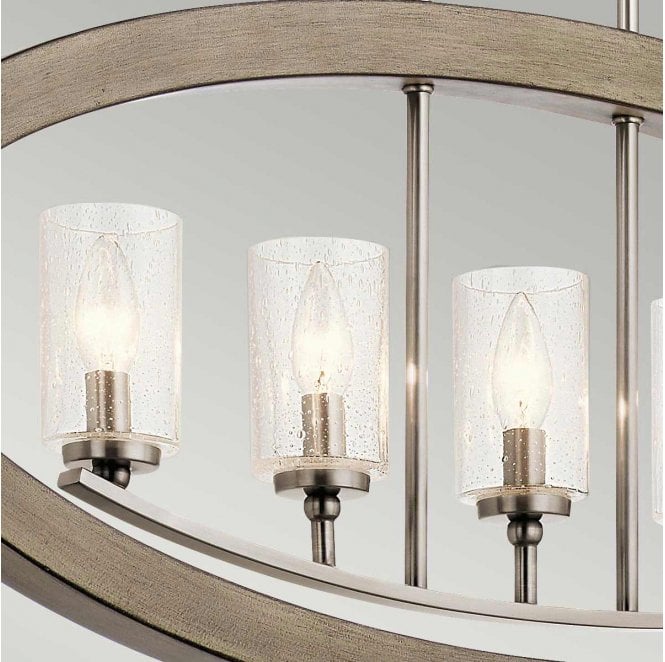Kichler KL-GRAND-BANK5 Grand Bank 5 Light Chandelier in a Distressed Antique Grey Finish