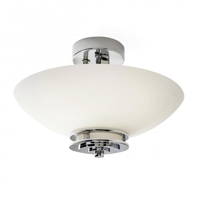 Kichler KL-HENDRIK-SF Hendrik IP44 3 Light Semi Flush Light in a Polished Chrome Finish