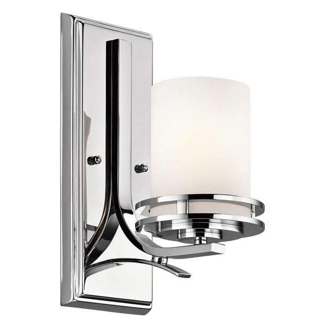 Kichler KL-HENDRIK1-BATH Hendrik IP44 1 Light Wall Light in a Polished Chrome Finish