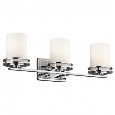 KL-HENDRIK3-BATH Hendrik IP44 3 Light Wall Light in a Polished Chrome Finish