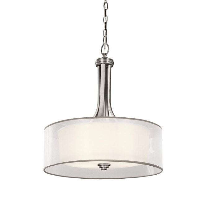 Kichler KL-LACEY-P-L-AP Lacey 4 Light Large Pendant in an Antique Pewter Finish