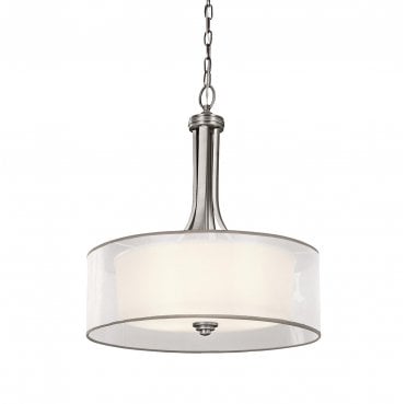 KL-LACEY-P-L-AP Lacey 4 Light Large Pendant in an Antique Pewter Finish