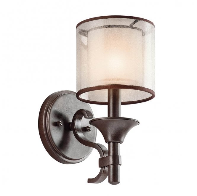 Kichler KL-LACEY1-MB Lacey 1 Light Wall Light in a Mission Bronze Finish