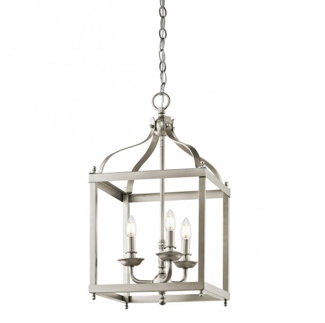 Kichler KL-LARKIN-P-M-NI Larkin 3 Light Medium Pendant in a Brushed Nickel Finish