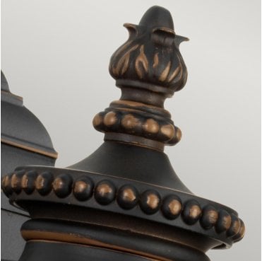 KL-LUVERNE2-S Luverne Outdoor IP44 1 Light Small Wall Lantern in a Rubbed Bronze Finish
