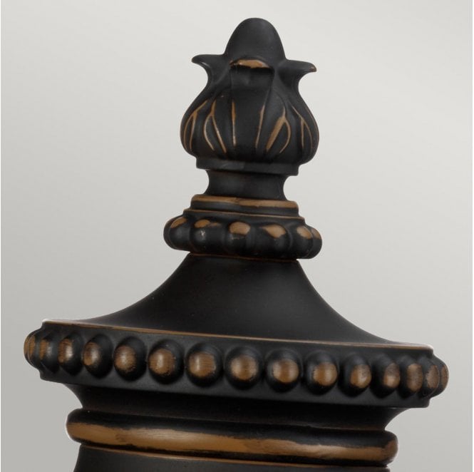 Kichler KL-LUVERNE3-M Luverne Outdoor IP44 1 Light Medium Pedestal in a Rubbed Bronze Finish