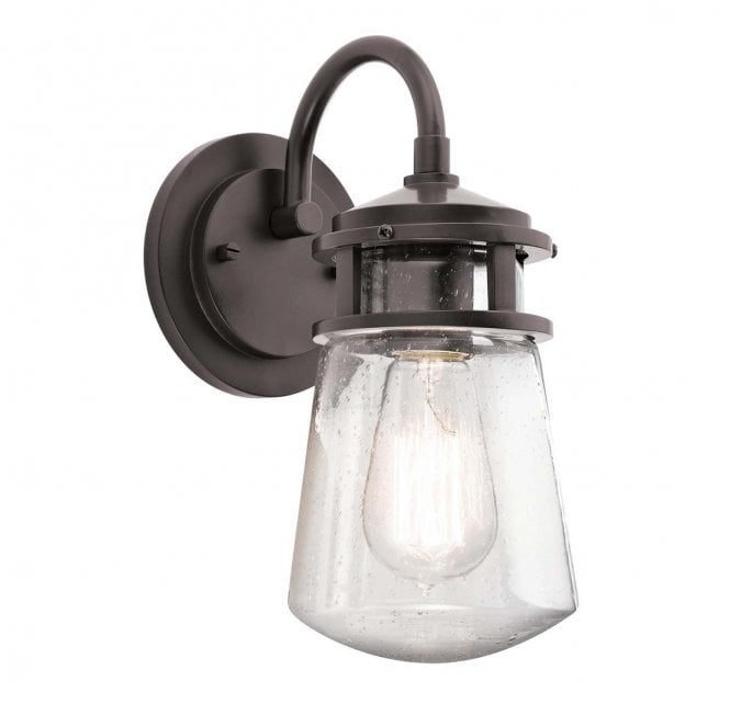 Kichler KL-LYNDON2-S-AZ Lyndon Outdoor IP44 1 Light Small Wall Lantern in an Architectural Bronze Finish