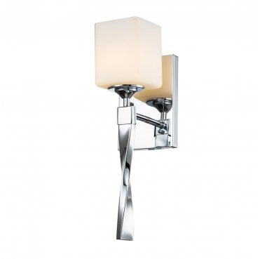 KL-MARETTE1-PC Marette IP44 1 Light Wall Light in a Polished Chrome Finish